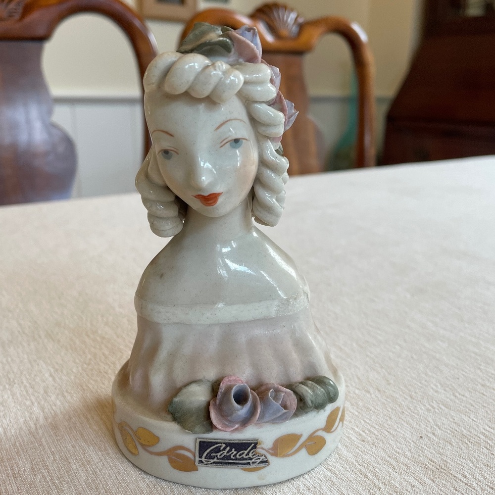 Vintage 1940s Cordey China - Lady Bust Figurine